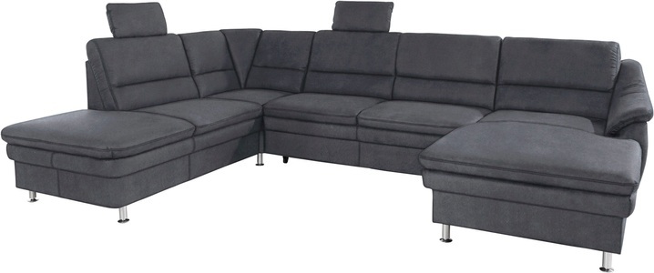 SIT&MORE, sit&more Wohnlandschaft, sit&more Wohnlandschaft »Cardoso U-Form«, mit Federkern und Kopfstützen, mit Bettfunktion und Relaxfunktion