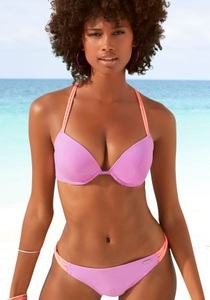 Venice Beach, Venice Beach Push-Up-Bikini-Top »Anna«, im Rücken zu binden, Venice Beach Push-Up-Bikini-Top »Anna«, wattierte Cups, mit eingearbeiteter Verstärkung