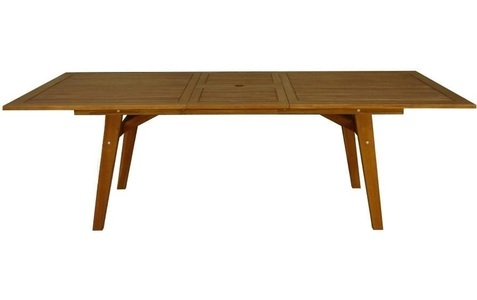 Contini, Contini Gartentisch, 180-230 x 100 x 74 cm, Eucalyptus