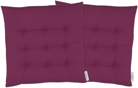 Tom Tailor, Sitzkissen, »Dove«, TOM TAILOR, TOM TAILOR HOME Sitzkissen »Dove«, TOM TAILOR unifarbenes, abgestepptes Sitzkisssen DOVE, 2er Pack