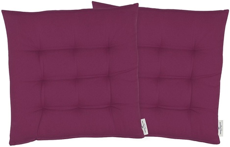 Tom Tailor, Sitzkissen, »Dove«, TOM TAILOR, TOM TAILOR HOME Sitzkissen »Dove«, TOM TAILOR unifarbenes, abgestepptes Sitzkisssen DOVE, 2er Pack