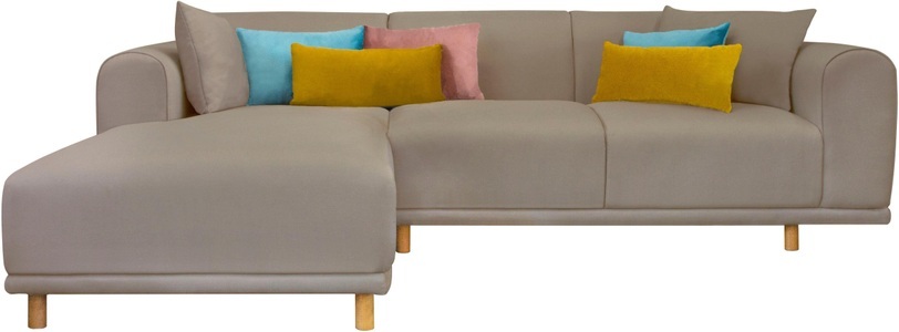 ANDAS, andas Ecksofa »Maroon«, in skandinavischem Design, mit losen Kissen, GOODproduct Ecksofa »Maroon L-Form« in skandinavischem Design, mit losen Kissen