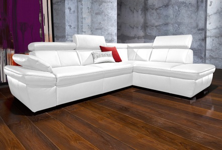 exxpo - sofa fashion Ecksofa, inklusive Kopfteil- und Armteilverstellung, wahlweise mit Bettfunktion und Bettkasten