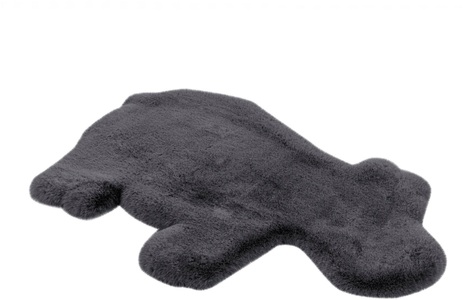calo-deluxe, calo-deluxe Kinderteppich »Kids-350«, Motivform, 36 mm Höhe, Kunstfell, Motiv Nilpferd, 