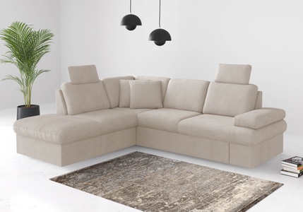 sit&more Ecksofa »Moreno«, mit Armteilverstellung,wahlweise mit Bettfunktion