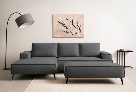 HOME AFFAIRE, andas Sitzgruppe »TVINNU, Polsterecke L-Form, Schlaffunktion, mit Hocker« Set, 2 Stk. tlg. Set, stellbar zum Schlafsofa (Krokodilverbinder), Home affaire Sitzgruppe »TVINNU, Polsterecke L-Form, Schlaffunktion, mit Hocker« Set, 2 Stk. tlg. Set, stellbar zum Schlafsofa (Krokodilverbinder)