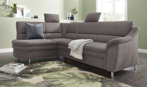 SIT&MORE, sit&more Ecksofa, sit&more Ecksofa »Cardoso L-Form«, mit Federkern, wahlweise mit Bettfunktion und Schubkasten