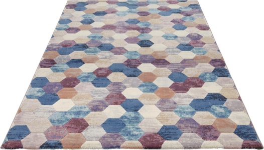 ELLE DECOR, Teppich, »Manosque«, ELLE Decor, rechteckig, Höhe 11 mm, maschinell gewebt, ELLE DECORATION Teppich »Manosque«, rechteckig, 11 mm Höhe, Kurzflor, Teppich, Modern, Boho, Weich, Wohnzimmer, Schlafzimmer