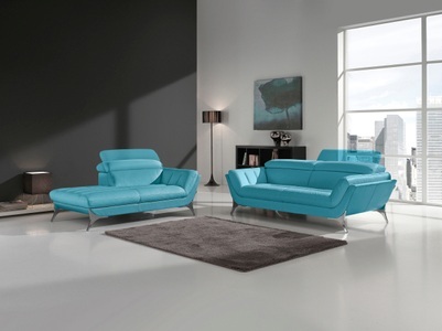 Egoitaliano, Egoitaliano Polstergarnitur »Sueli«, (Set), bestehend aus Sofa und Recamiere, Kopfteilverstellung, Bezug Leder, Egoitaliano Polstergarnitur »Sueli«, (Set), bestehend aus Sofa und Recamiere, Kopfteilverstellung, Bezug Leder