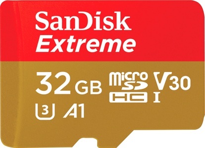 SanDisk, SanDisk Extreme 100MB/s microSDHC 32Gb Micro SD