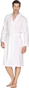 Wewo fashion, Wewo fashion Unisex-Bademantel »3048«, (1 St., mit Gürtel), für Damen & Herren, leichter Kimono-Schnitt, mit Kapuze, reine Baumwolle, lang, Wewo fashion Unisex-Bademantel »3048«, (1 St., mit Gürtel), für Damen & Herren, leichter Kimono-Schnitt, reine Baumwolle, lang