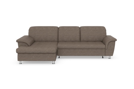DOMO collection, DOMO collection Ecksofa »Franzi«, wahlweise mit Bettfunktion, Bettkasten und Kopfteilverstellung, frei im Raum stellbar, DOMO collection Ecksofa »Franzi Steppung im Sitzbereich B7T/H: 278/162/80 cm, L-Form« wahlweise mit Bettfunktion, Bettkasten und Kopfteilverstellung