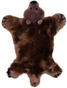 undefined, Fellteppich, »Spielteppich Bär«, Heitmann Felle, Motivform, Höhe 40 mm, gegerbt, Heitmann Felle Fellteppich »Bär«, fellförmig, 40 mm Höhe, Kinderteppich, echtes Lammfell, Kinderzimmer