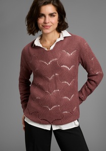 Laura Scott Ajourpullover, mit Lochmuster