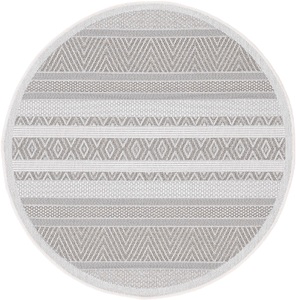carpetfine, carpetfine Teppich »Boho 101«, rund, 4 mm Höhe, robustes Flachgewebe, Sisal Optik, In- und Outdoor geeignet, Wetterfest und UV-beständig für Balkon, Terrasse, Garten, Aussenbereich,Wohnzimmer, Schlafzimmer, carpetfine Teppich »Boho 101«, rund, 4 mm Höhe, robustes Flachgewebe, Sisal Optik, UV-beständig, Aussenbereich