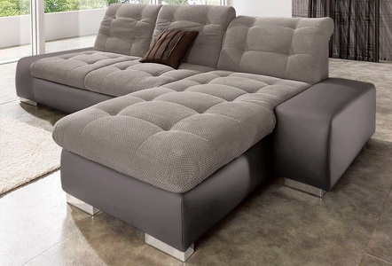 SIT&MORE, sit&more Ecksofa, sit&more Ecksofa »Pale L-Form«, inklusive Kopfteilverstellung, wahlweise mit Bettfunktion