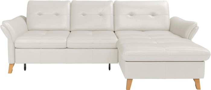 sit&more Ecksofa »Göteborg«, Sitztiefenverstellung und Federkern, wahlweise mit Bettfunktion