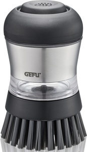 Gefu, Spülbürste SWIFT, GEFU Reinigungsbürste »SWIFT«, Set, 1 St., aus Kunststoff-Edelstahl, ergonomisch geformt, mit Spülmittelspender
