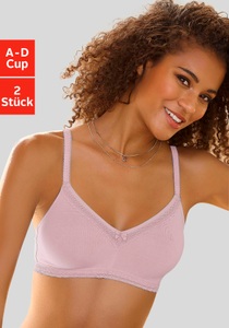 Nuance, Nuance Bügelloser BH, Nuance Soft-BH, ohne Bügel aus weicher Baumwolle, Basic Dessous