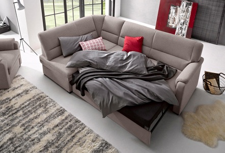 RAUM.ID, RAUM.ID Ecksofa, sit&more Ecksofa »Pisa L-Form«, mit Federkern, wahlweise mit Bettfunktion