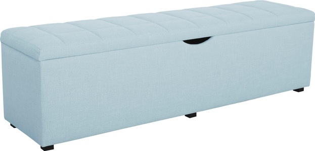 PLACES OF STYLE, Places of Style Hockerbank »Checked«, mit Stauraum, Breite 120 cm und 160 cm, auch als Garderobenbank oder Bettbank geeignet, Places of Style Hockerbank »Checked«, mit Stauraum, Breite 120 cm und 160 cm, als Bettbank geeignet