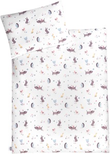 Julius Zöllner, JULIUS ZÖLLNER Jersey Bettwäsche Crazy Animals 100 x 135 cm - bunt - Gr.Kindermode (2 - 6 Jahre), Julius Zöllner Kinderbettwäsche »Crazy Animals«, mit unterschiedlichen Tieren
