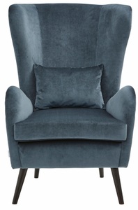Guido Maria Kretschmer Home&Living Sessel »Salla«, wahlweise mit oder ohne Hocker, grosser Sessel: Masse B/T/H: 78/94/118 cm, Bezug auch in Luxus-Microfaser in Teddyfelloptik