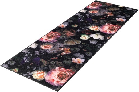 wash+dry by Kleen-Tex, wash+dry by Kleen-Tex Läufer »Night Roses«, rechteckig, 7 mm Höhe, Schmutzfangläufer, Motiv Rosen, rutschhemmend, In- und Outdoor geeignet, waschbar, ideal in Diele & Flur, wash+dry by Kleen-Tex Läufer »Night Roses«, rechteckig, 7 mm Höhe, Schmutzfangläufer, Motiv Rosen, rutschhemmend, waschbar