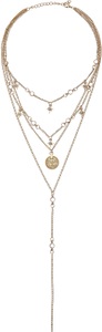 Lascana, LASCANA Kette mit Anhänger, LASCANA Kette mit Anhänger »Lange Layer Halskette«, mehrreihiger Halsschmuck, lange Y Kette