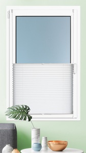 Kutti, Plissee, »Brisa«, Kutti, Lichtschutz, ohne Bohren, verspannt, Kutti Plissee »Brisa«, Lichtschutz, ohne Bohren, verspannt, Klemmfix, Sichtschutz, blickdicht, einfarbig, Klemmträger