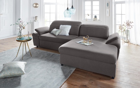exxpo - sofa fashion, exxpo - sofa fashion Ecksofa, wahlweise mit Bettfunktion und Bettkasten