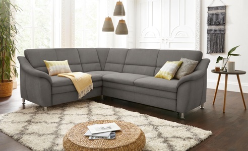 SIT&MORE, sit&more Ecksofa, sit&more Ecksofa »Cardoso L-Form«, mit Federkern, wahlweise mit Bettfunktion und Schubkasten