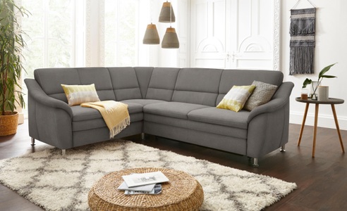 SIT&MORE, sit&more Ecksofa, sit&more Ecksofa »Cardoso L-Form«, mit Federkern, wahlweise mit Bettfunktion und Schubkasten