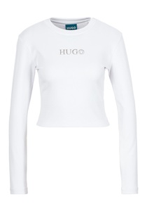 HUGO Blue Langarmshirt »Della_B«, mit Rundhalsausschnitt
