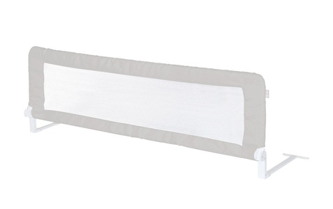 Roba, roba Rausfallschutz 150 cm, klappbar, taupe, Mesh weiß, roba® Bettschutzgitter »Klipp-Klapp Taupe 150 cm«