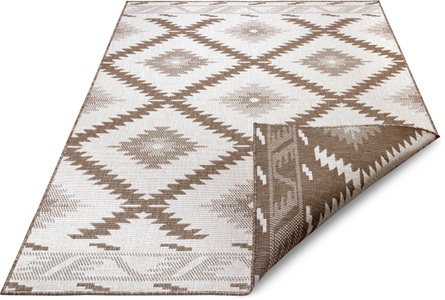 NORTHRUGS, NORTHRUGS Teppich »Malibu«, rechteckig, 5 mm Höhe, In-und Outdoor geeignet, Wohnzimmer, Balkon, Terrasse, Garten, Robust, Pflegeleicht, Flachgewebe, Wendbar, NORTHRUGS Teppich »Malibu Wendeteppich«, rechteckig, 5 mm Höhe, In-& Outdoor, Wetterfest, Balkon, Läufer, Wohnzimmer, Wasserfest