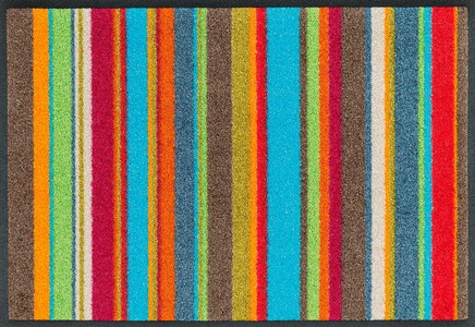 wash+dry by Kleen-Tex, wash+dry by Kleen-Tex Fussmatte »Stripes«, rechteckig, 7 mm Höhe, Fussabstreifer, Fussabtreter, Schmutzfangläufer, Schmutzfangmatte, Schmutzfangteppich, Schmutzmatte, Türmatte, Türvorleger, 