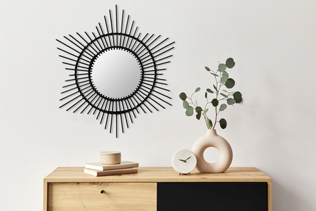 Kayoom, Kayoom Wandspiegel »Rattan Spiegel Aina 435«, (1 St.), Kayoom Wandspiegel »Rattan Spiegel Aina 435«, (1 St.)