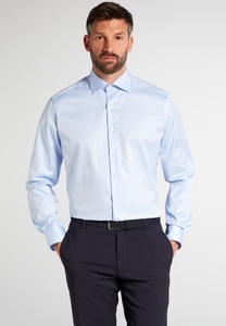 Eterna, ETERNA Langarm Hemd »MODERN FIT«, ETERNA MODERN FIT Cover Shirt Twill Langarm hellblau 44