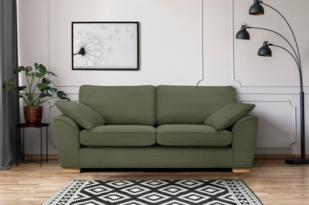 DELAVITA, DELAVITA 3-Sitzer »Savoy«, gemütliches Sofa mit vielen Kissen, in 2 Bezugsqualitäten, Home affaire 3-Sitzer »Savoy«, gemütliches Sofa mit vielen Kissen, in 2 Bezugsqualitäten