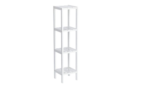 Zeller Present, Zeller Present Regal »4 Etagen 22 x 22 x 92 cm, Weiss«, Zeller Present Regal »4 Etagen 22 x 22 x 92 cm, Weiss«