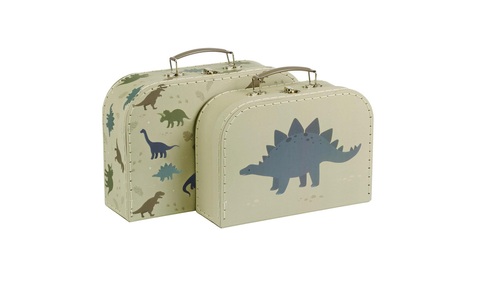 ALLC, ALLC Kofferset SCDIGR19 Dinosaurier 290x200x93mm, Spielzeugkoffer DINOSAURS 2er-Set in hellgrün