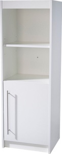 Roba, Roba Standregal »Maren«, roba® Standregal »Regal Maren 125 cm hoch - Weiss«, modernes Bücher- oder Dekoregal, 2 offene Fächer, 1 Tür mit 2 Fächern
