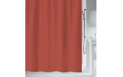 Spirella, Duschvorhang PRIMO Polyester Duschvorhang PRIMO Polyester, Spirella Primo Duschvorhang 180 x 200 cm Terracotta
