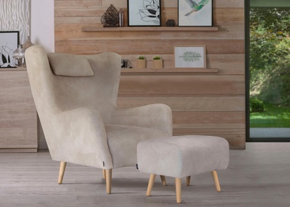 HOME AFFAIRE, Home affaire Sessel »Telford«, wahlweise mit und ohne Hocker, in 4 Bezugsqualitäten, Bezug auch in Luxus-Microfaser in Teddyfelloptik, Home affaire Sessel »Telford auch in Fellimitat, Sessel B/T/H: 77/92/106 cm«, wahlweise mit und ohne Hocker, in vielen Bezugsqualitäten, Ohrensessel