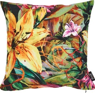 done.® Kissenhülle »Velour Print Yellow Lily«, (1 St.), Beidseitig bedruckte Kissenhülle, verfügbar in 2 Grössen
