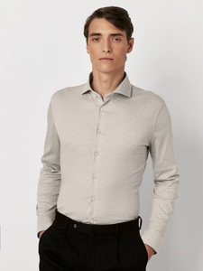 DESOTO Langarmhemd »Jerseyhemd Essential Hai langarm«, Flexibler Stretch