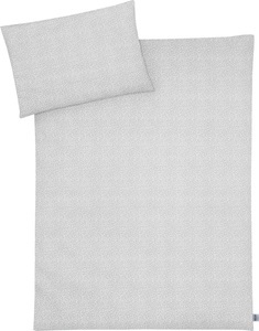 Julius Zöllner, Julius Zöllner Bettwäsche Jersey Tiny Squares, Julius Zöllner Kinderbettwäsche »Tiny Squares Grey«, mit Muster