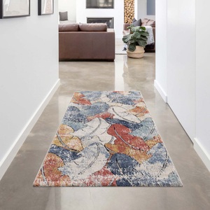 undefined, Teppich »Mista 53 Multi«, rechteckig, - mm Höhe, Carpet City Teppich »Mista 2553«, rechteckig, 9 mm Höhe, Kurzflor, Floral, Multicolor, Weich