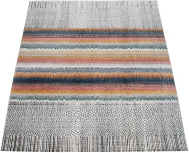 PACO HOME, Paco Home Teppich »Harnuba 750«, rechteckig, 9 mm Höhe, Kurzflor, modern gestreift, 3D-Effekt, Wohnzimmer, Paco Home Teppich »Harnuba 750«, rechteckig, 9 mm Höhe, Kurzflor, modern gestreift, 3D-Effekt, Wohnzimmer